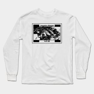 TOYOTA CHASER JZX100 ENGINE Long Sleeve T-Shirt